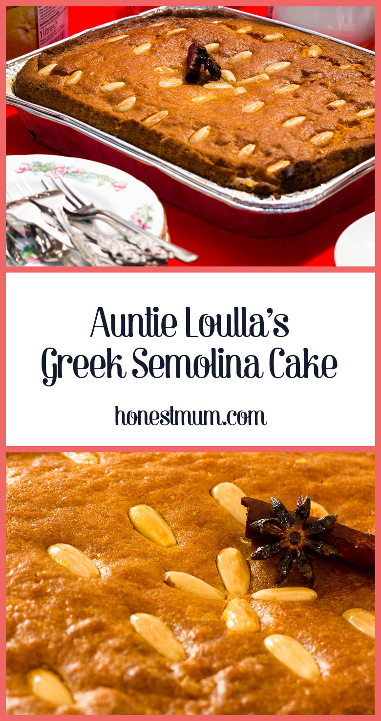 Auntie Loulla's Gorgeous Greek Semolina Cake