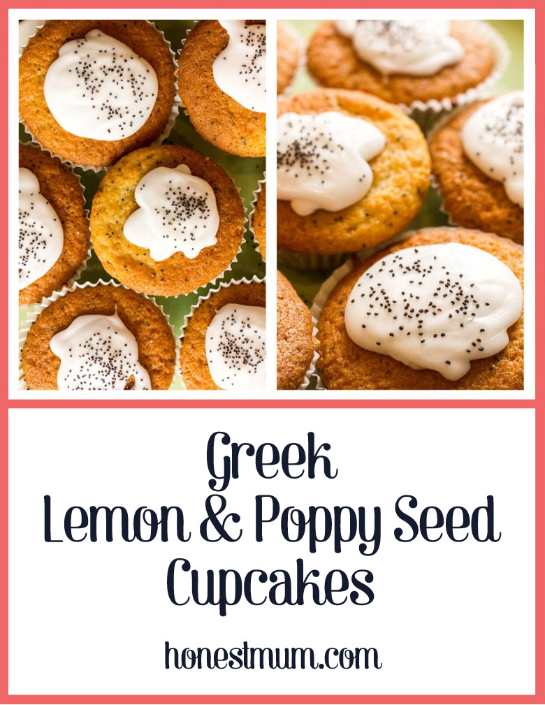 Greek Lemon & Poppy Seed Cupcakes