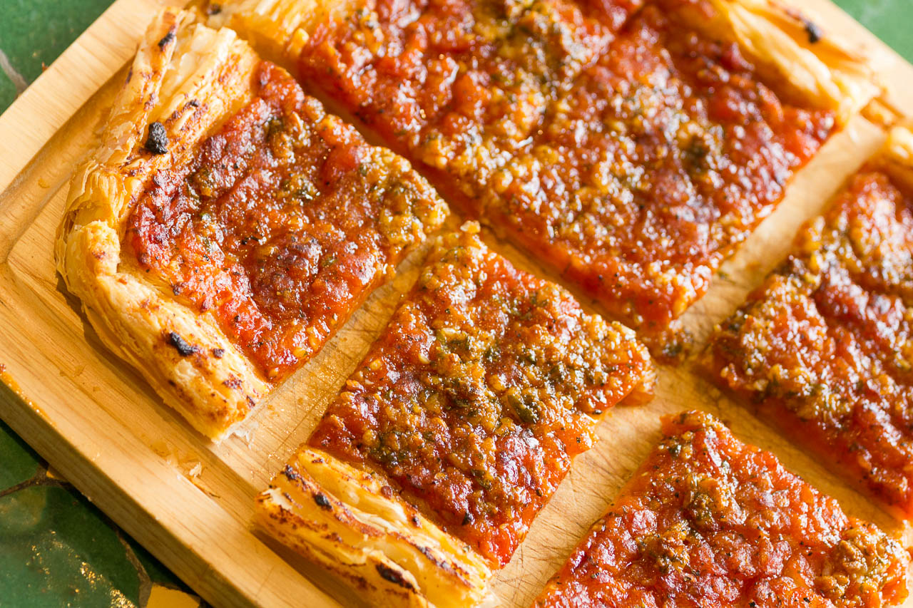 divided pizza squares