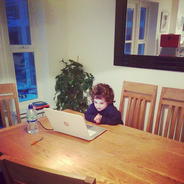 child at a laptop-Honest Mum