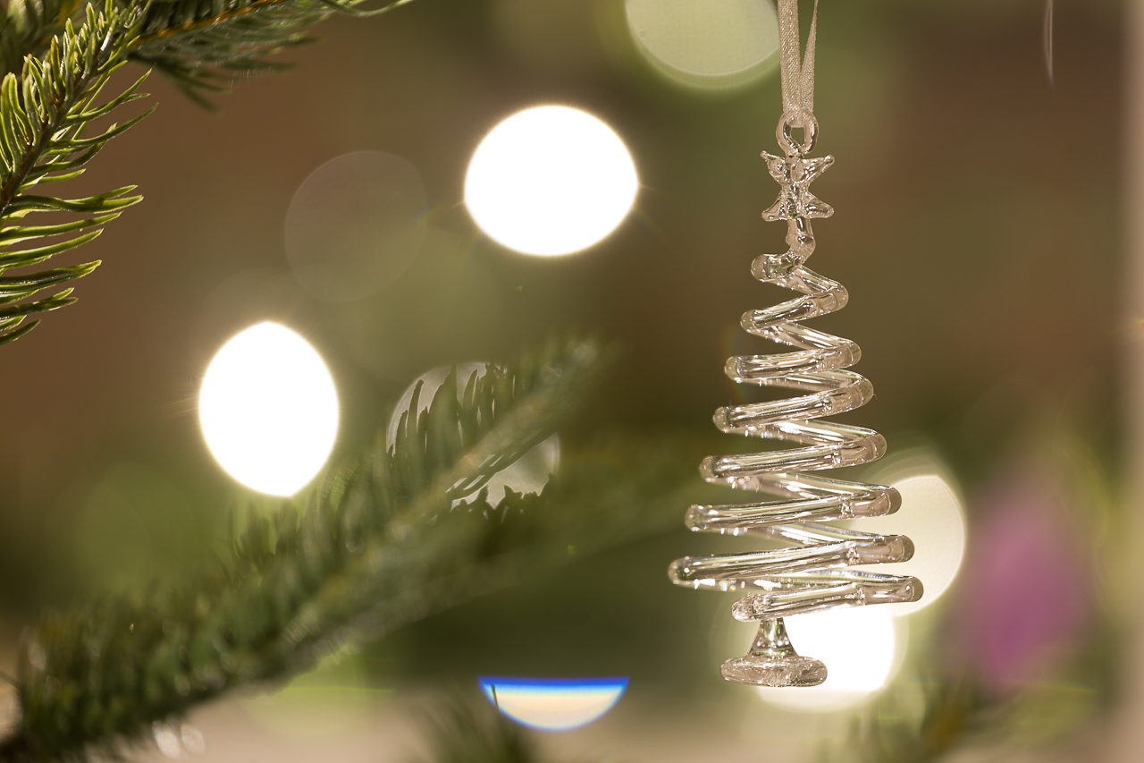 glass Christmas tree decorations