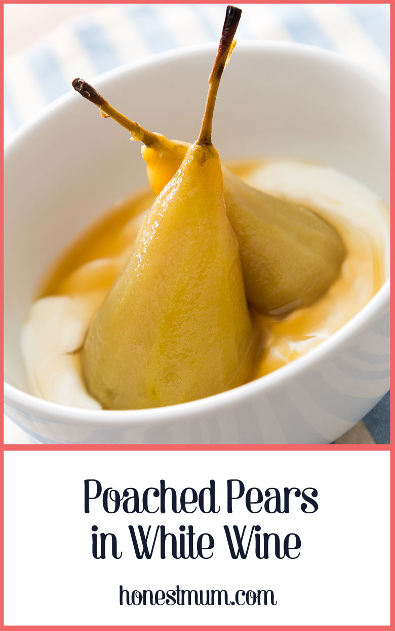 Poached Pears in White Wine