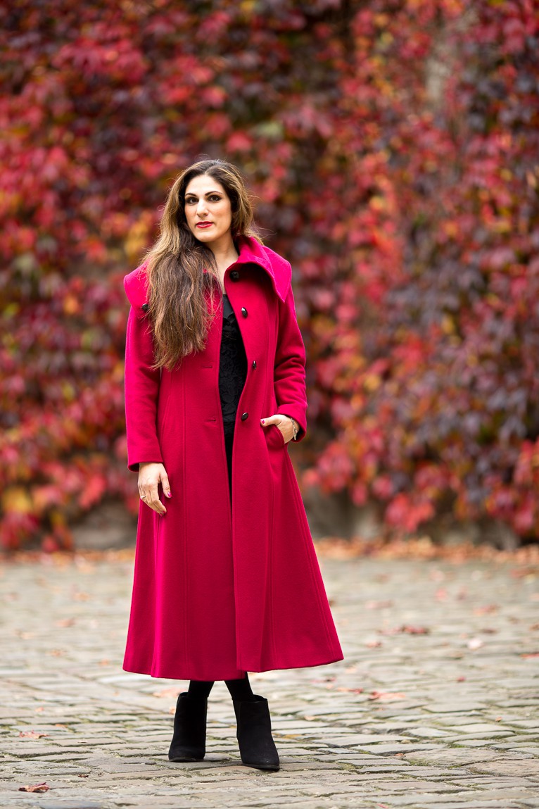 red coat by Jacques Vert