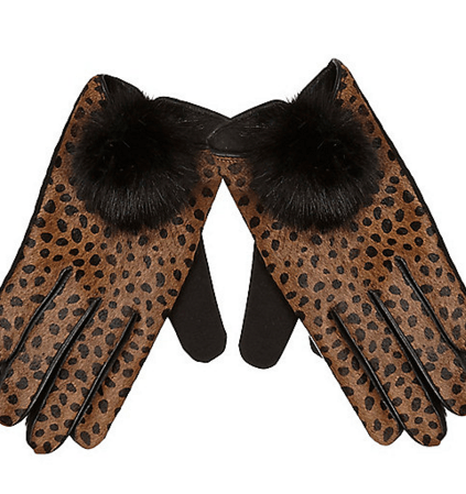 leopard print gloves