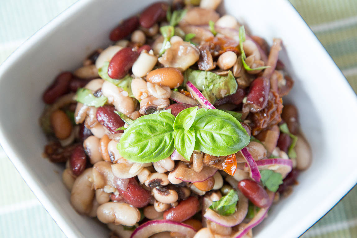 bean salad for all the family by mummy blogger Vicki
