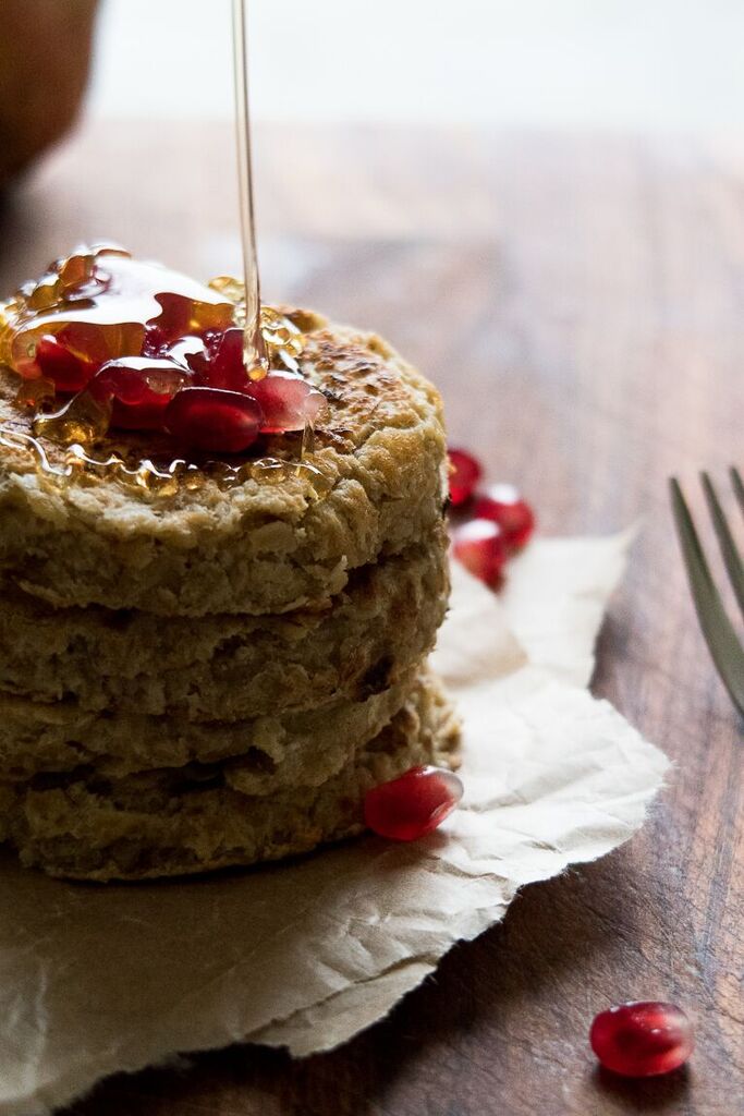 nigella-inspired oat pancakes