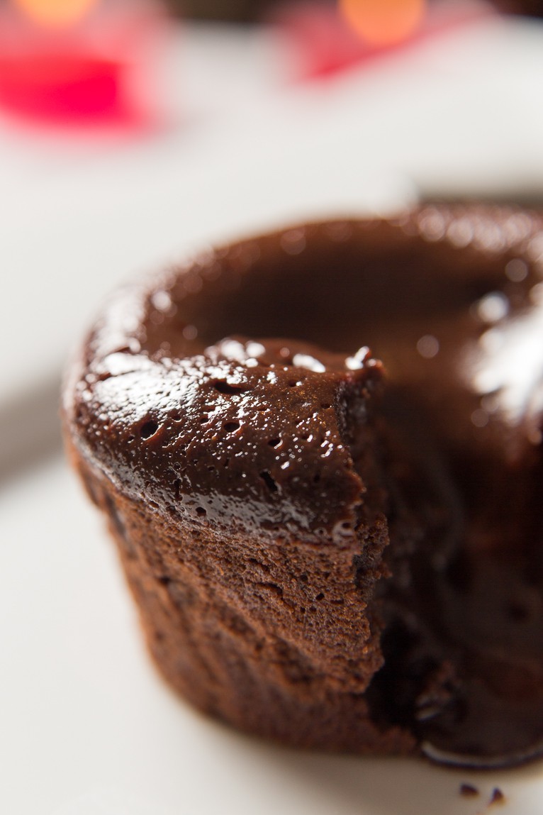 Belgian chocolate melt in the middle puddings