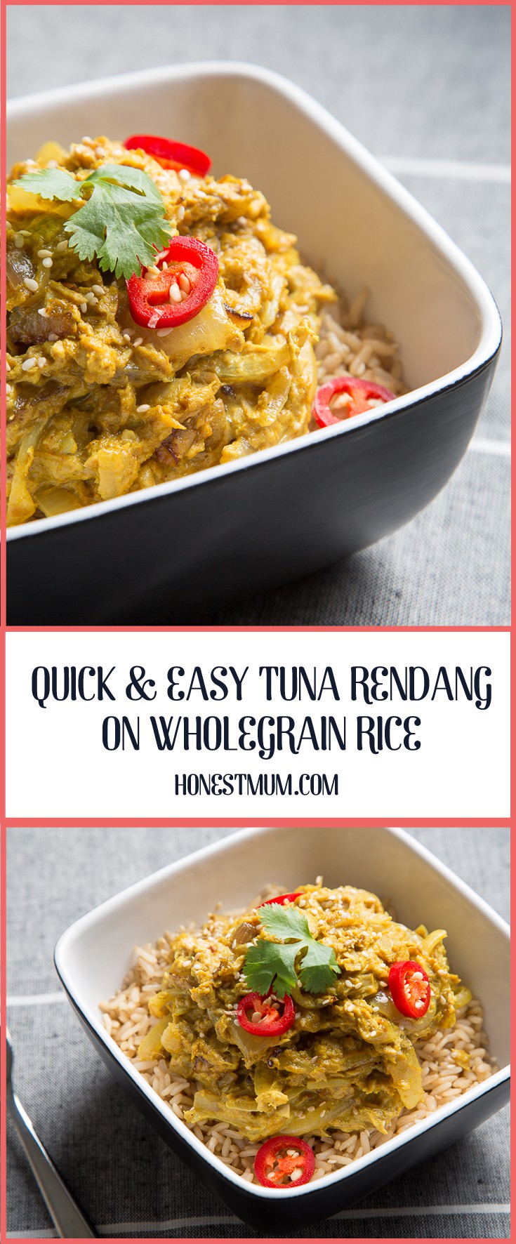 Quick Tuna Rendang On Wholegrain Rice