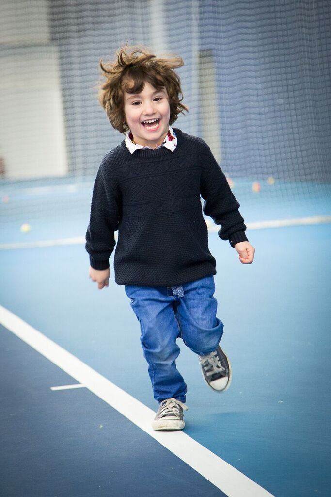 Tennis lessons for kids with Britmums