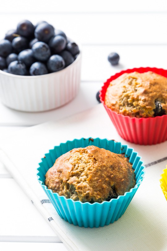 Gluten-Free Low Carb Blueberry, Banana & Coconut Muffins