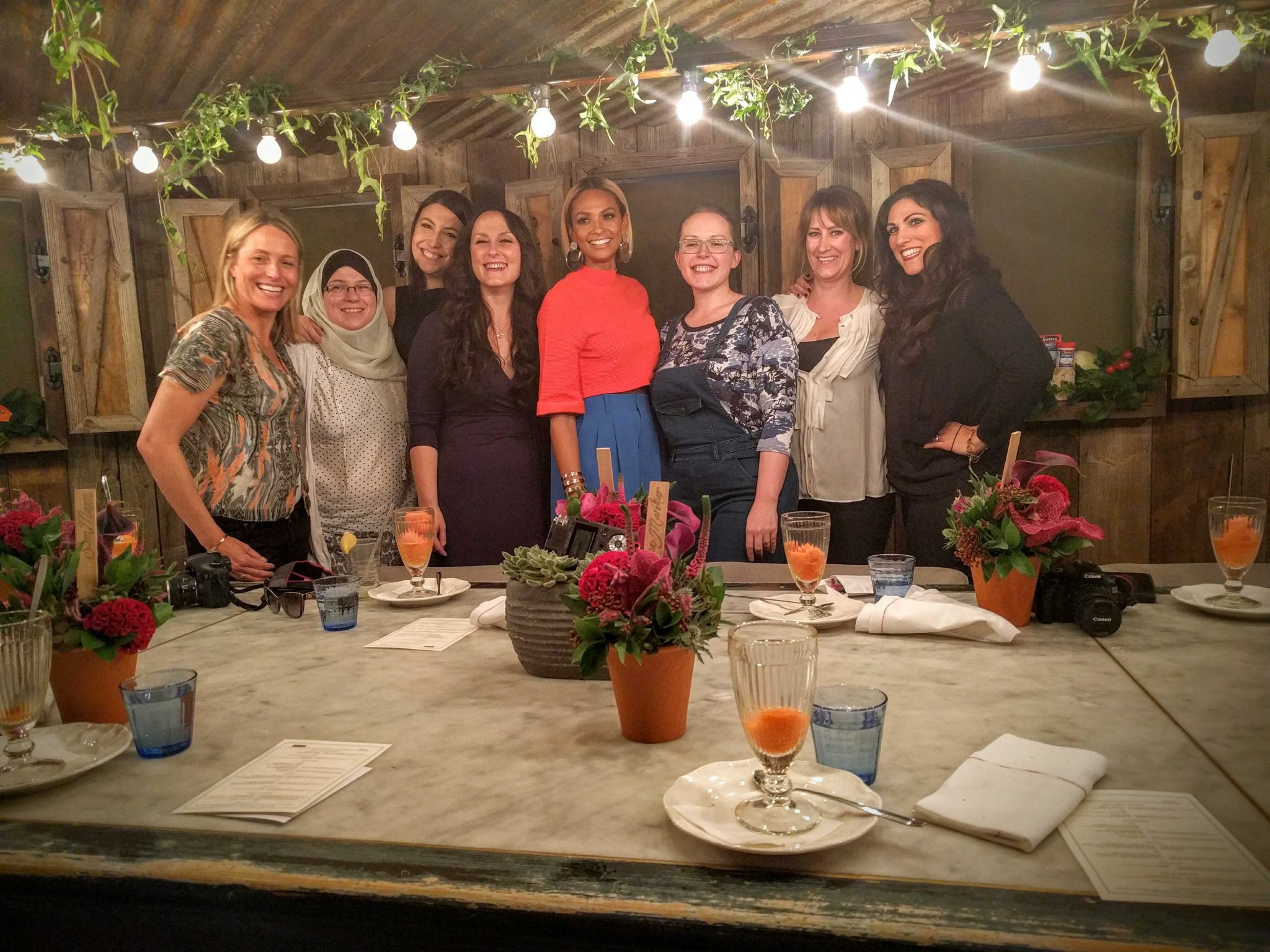 lunch with Alesha Dixon and bloggers