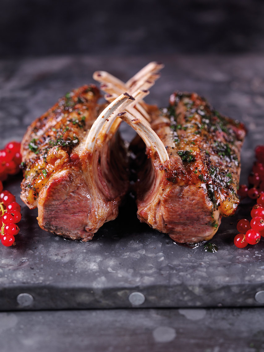 rack of lamb with mint