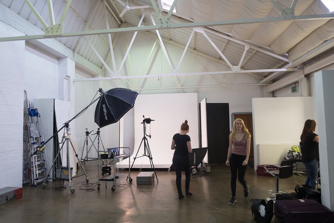 Photoshoot set up in London 