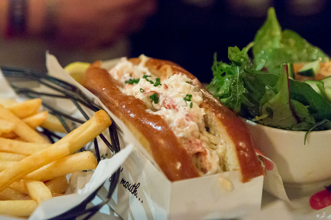 Lobster roll at the Big Easy
