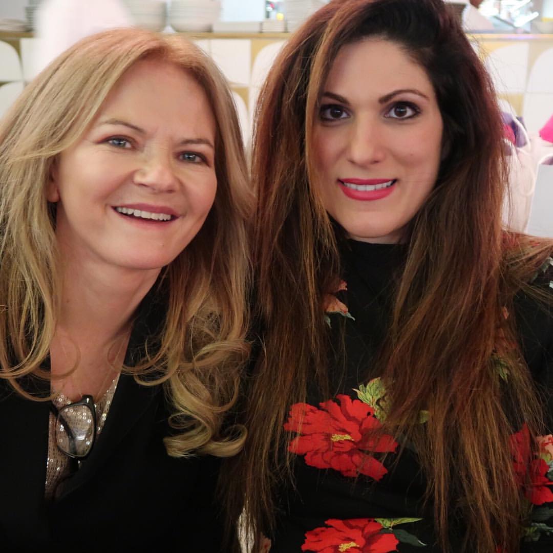 Vicki Psarias of Honest Mum and director Sharon Maguire