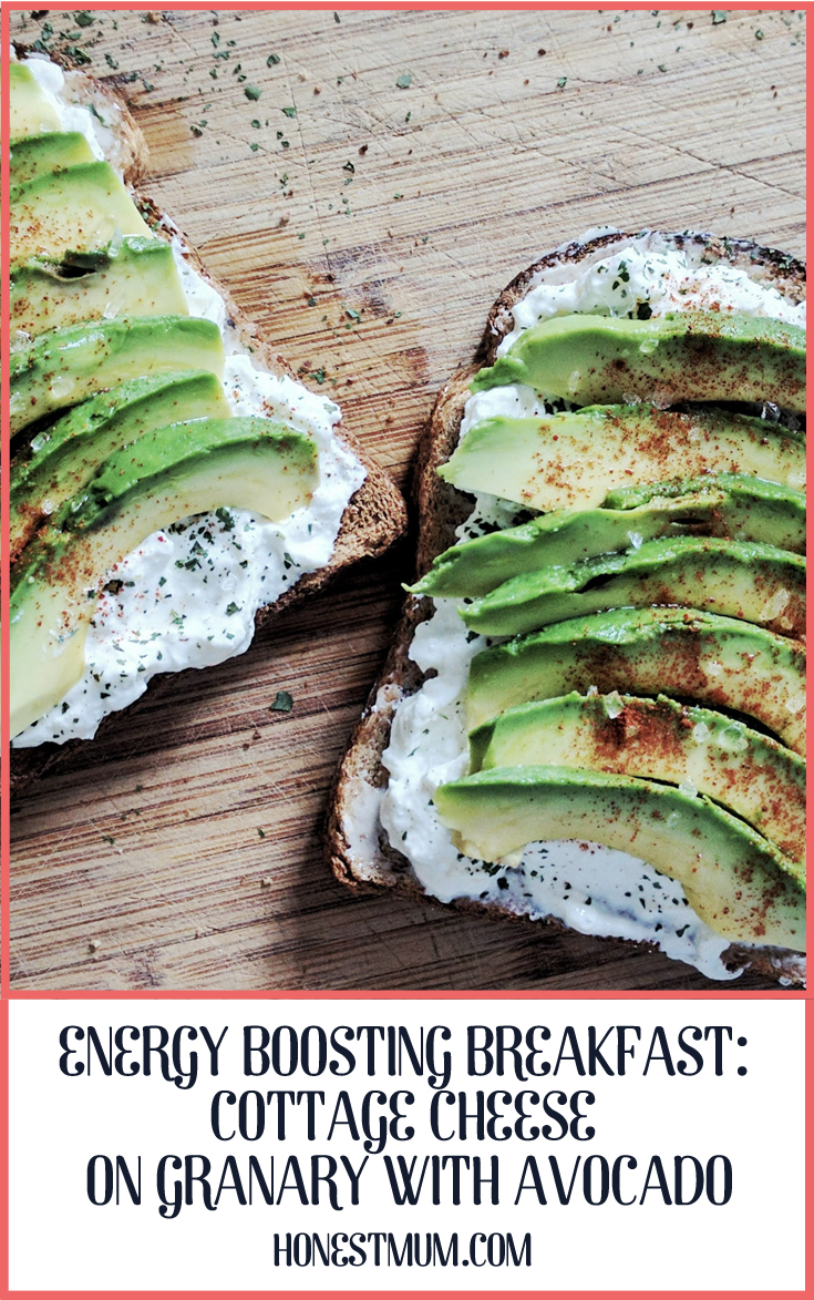 Energy Boosting Breakfast: Cottage Cheese on Granary with Avocado