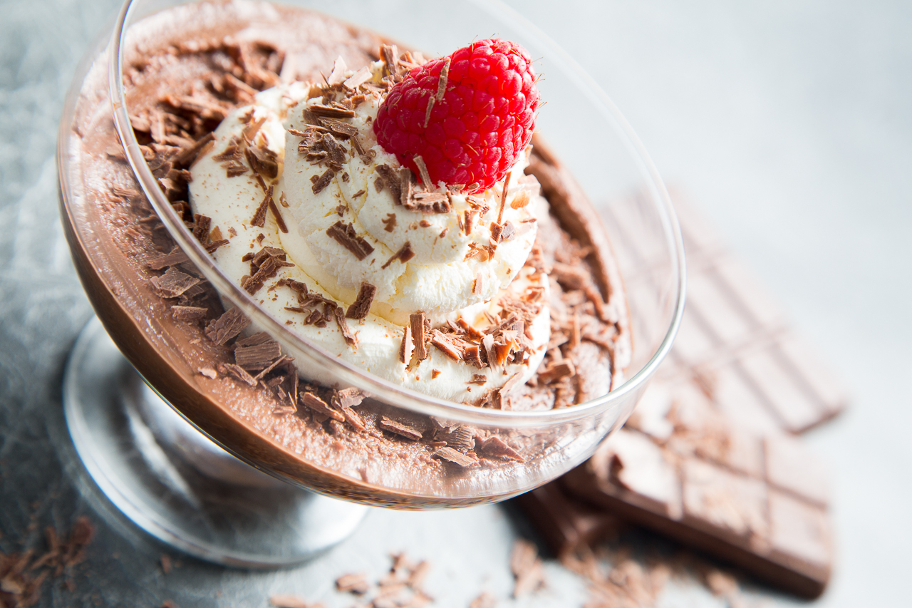 low carb dark chocolate mousse