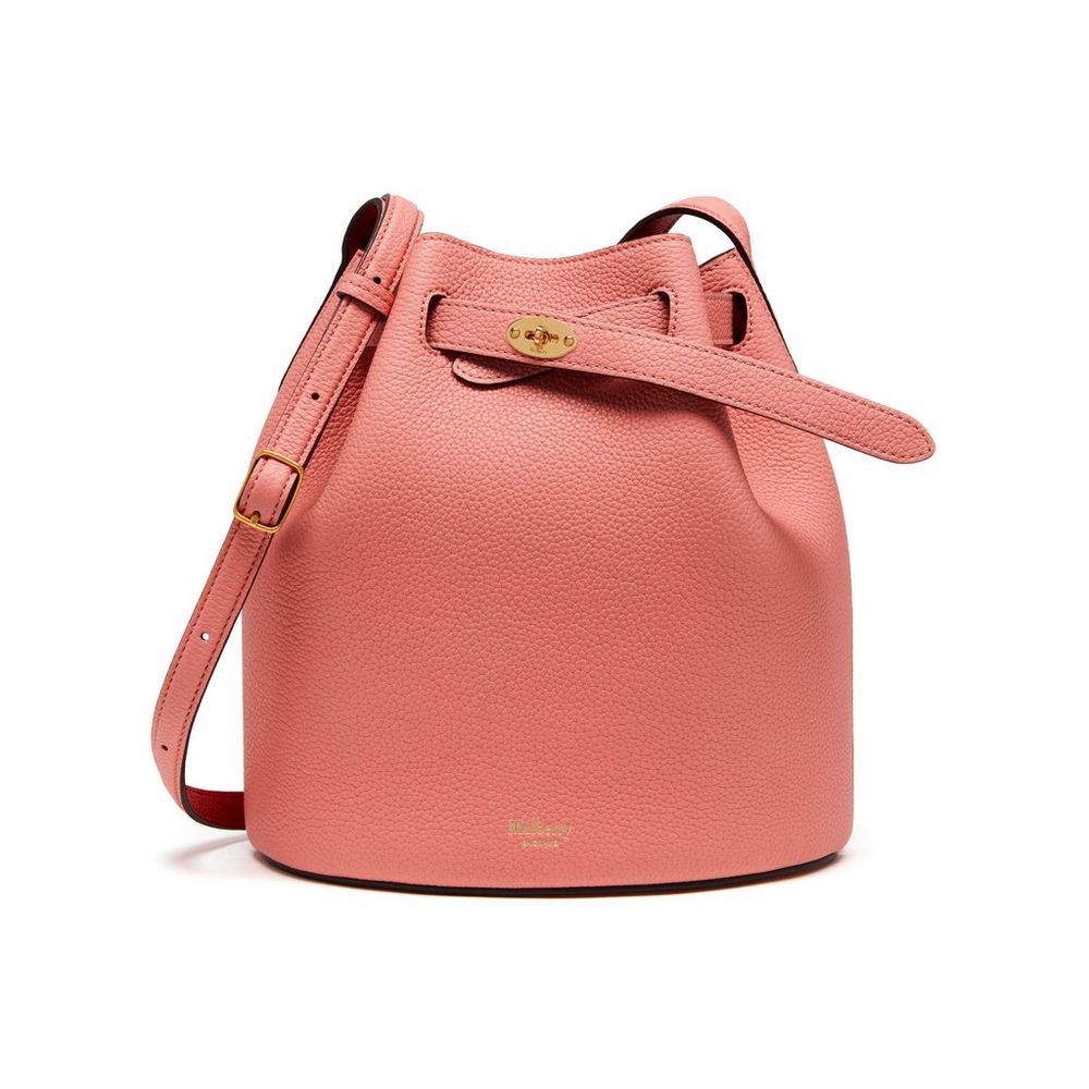 Abbey Macaroon Pink & Scarlet Small Classic Grain by Mulberry