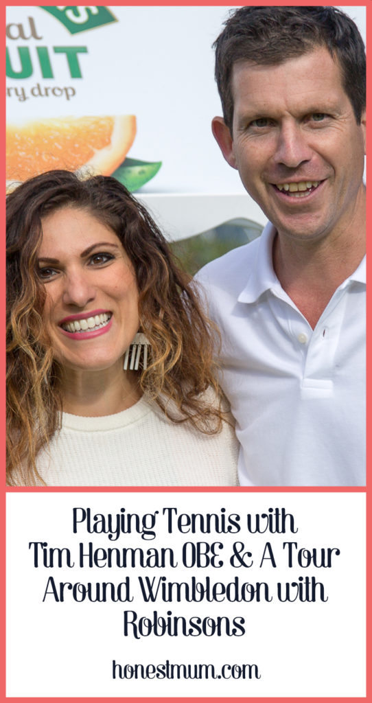 Playing Tennis with Tim Henman OBE & A Tour Around Wimbledon with Robinsons