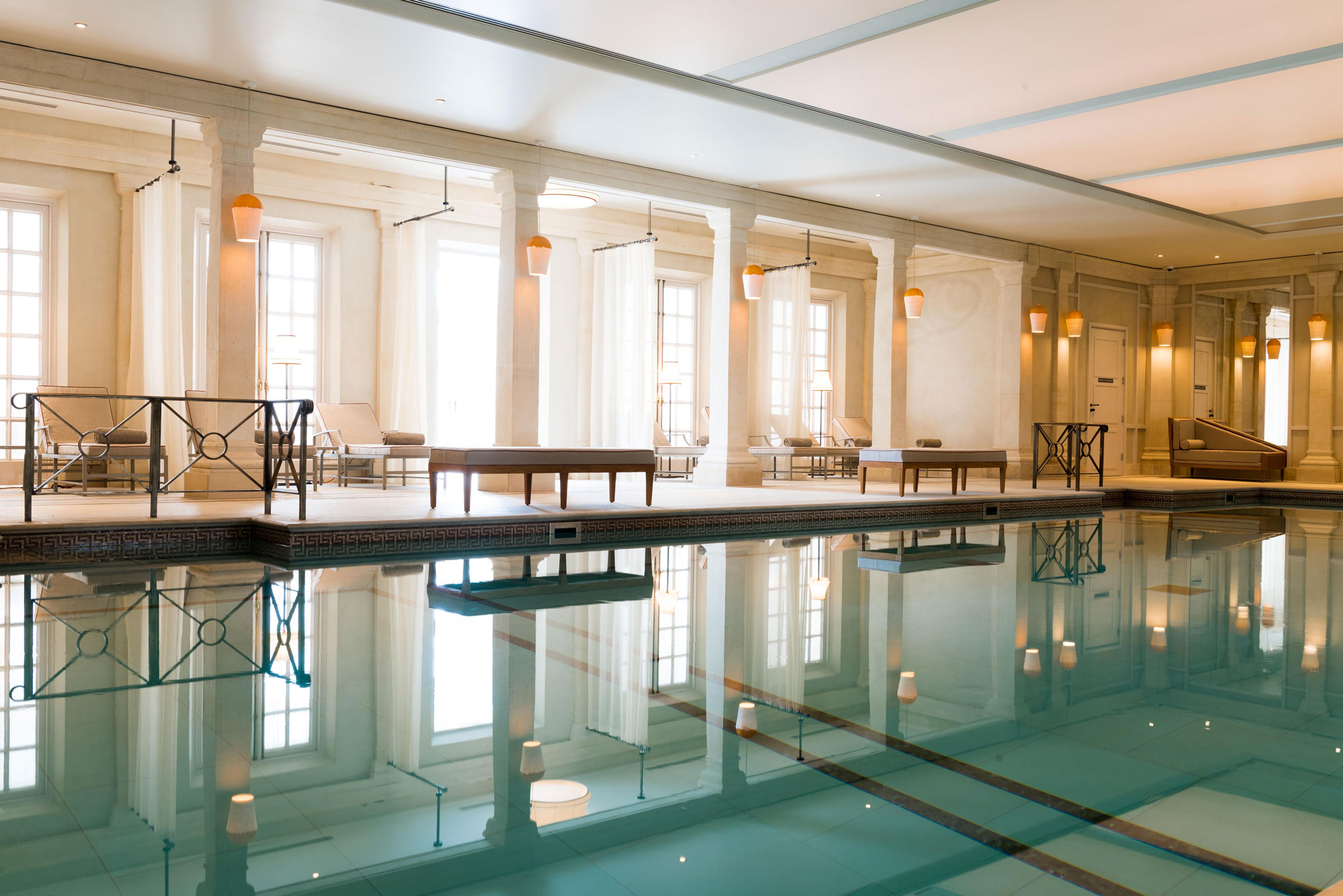 luxurious indoor swimming pool