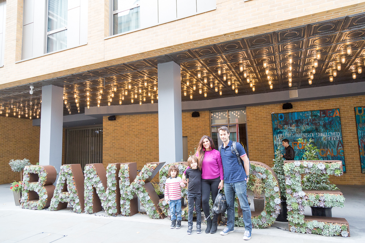 Honest Mum and family at Hilton Bankside