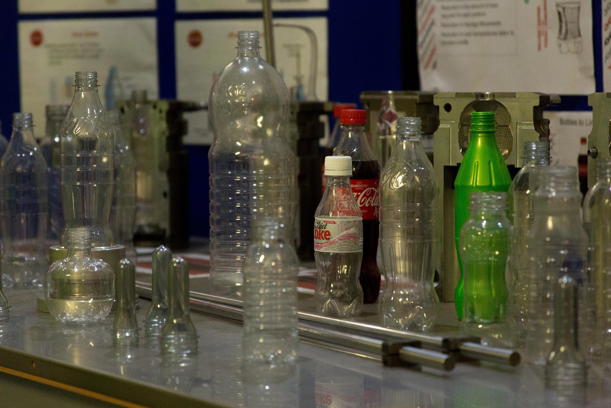 plastic Coca Cola bottles