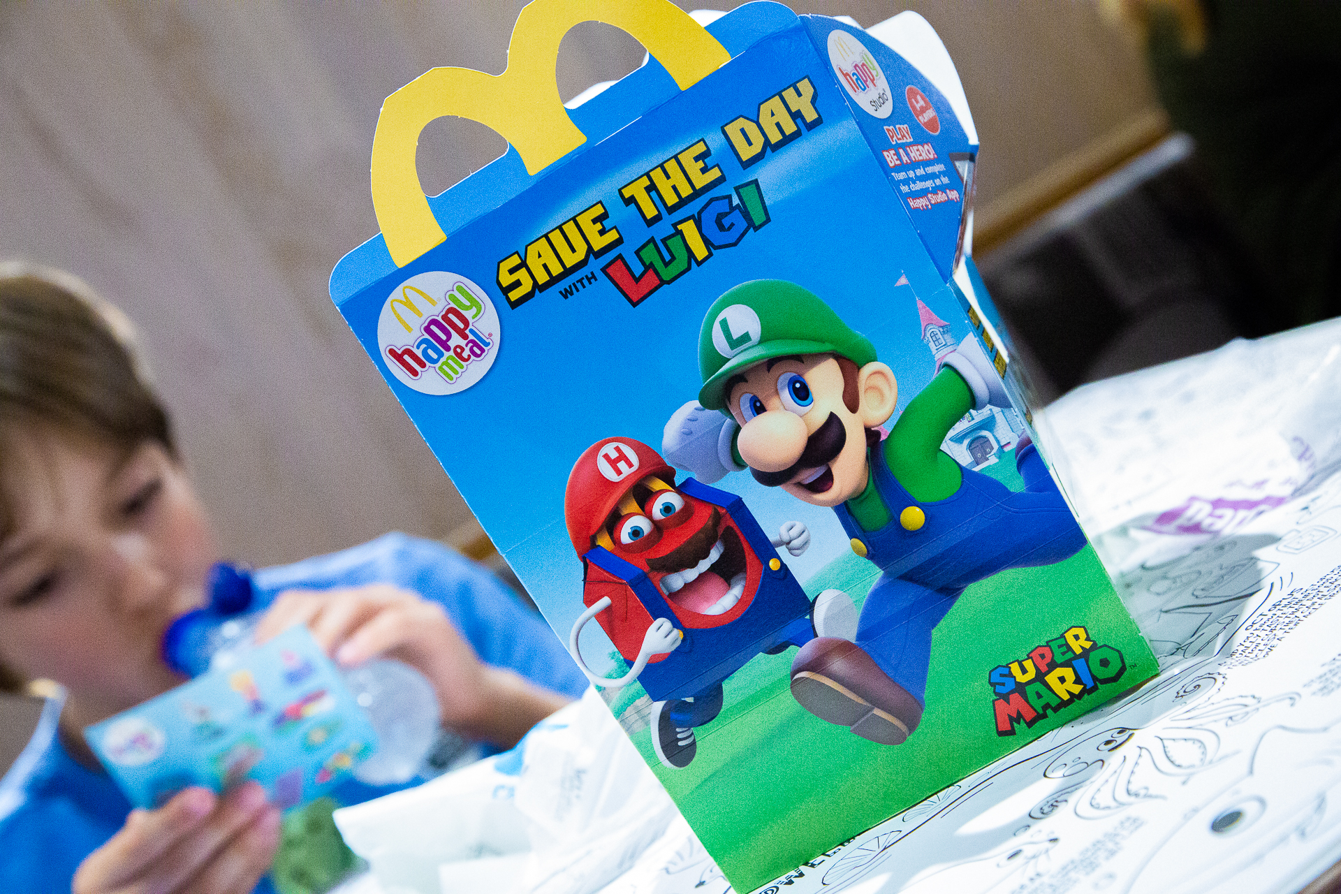 Super Mario Happy Meal box