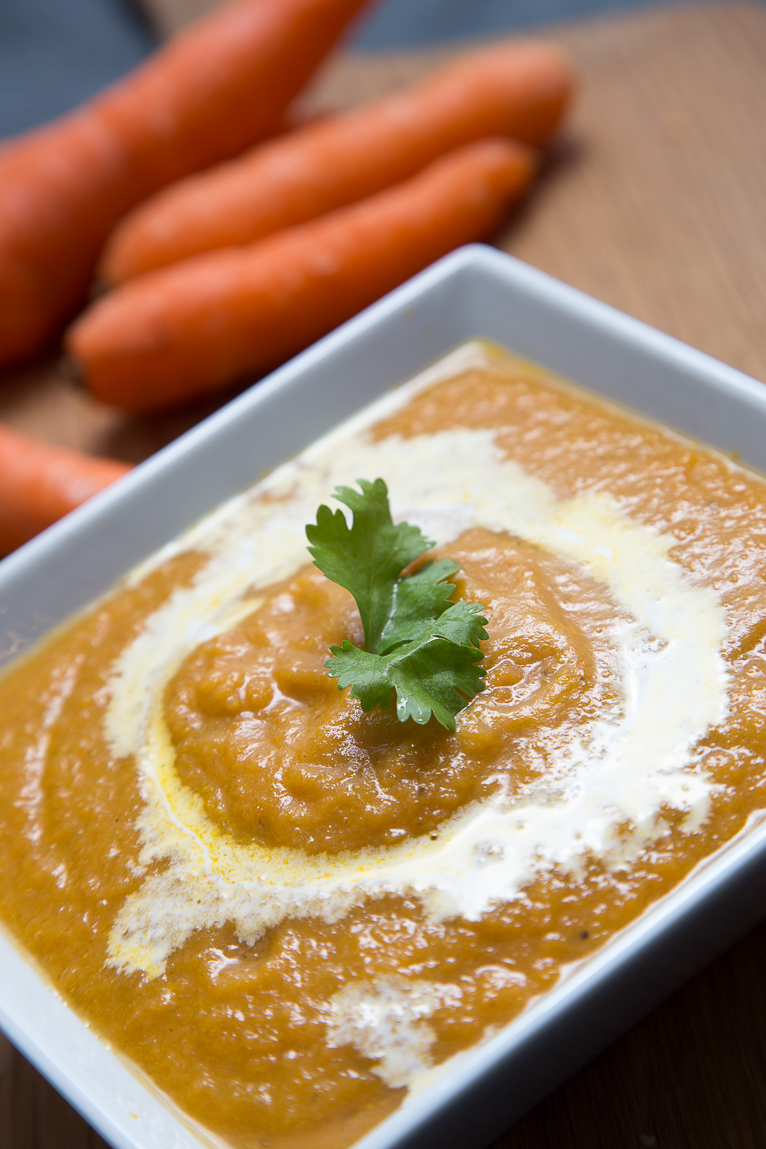 Carrot And Coriander Vegan Soup by Honestmum.com