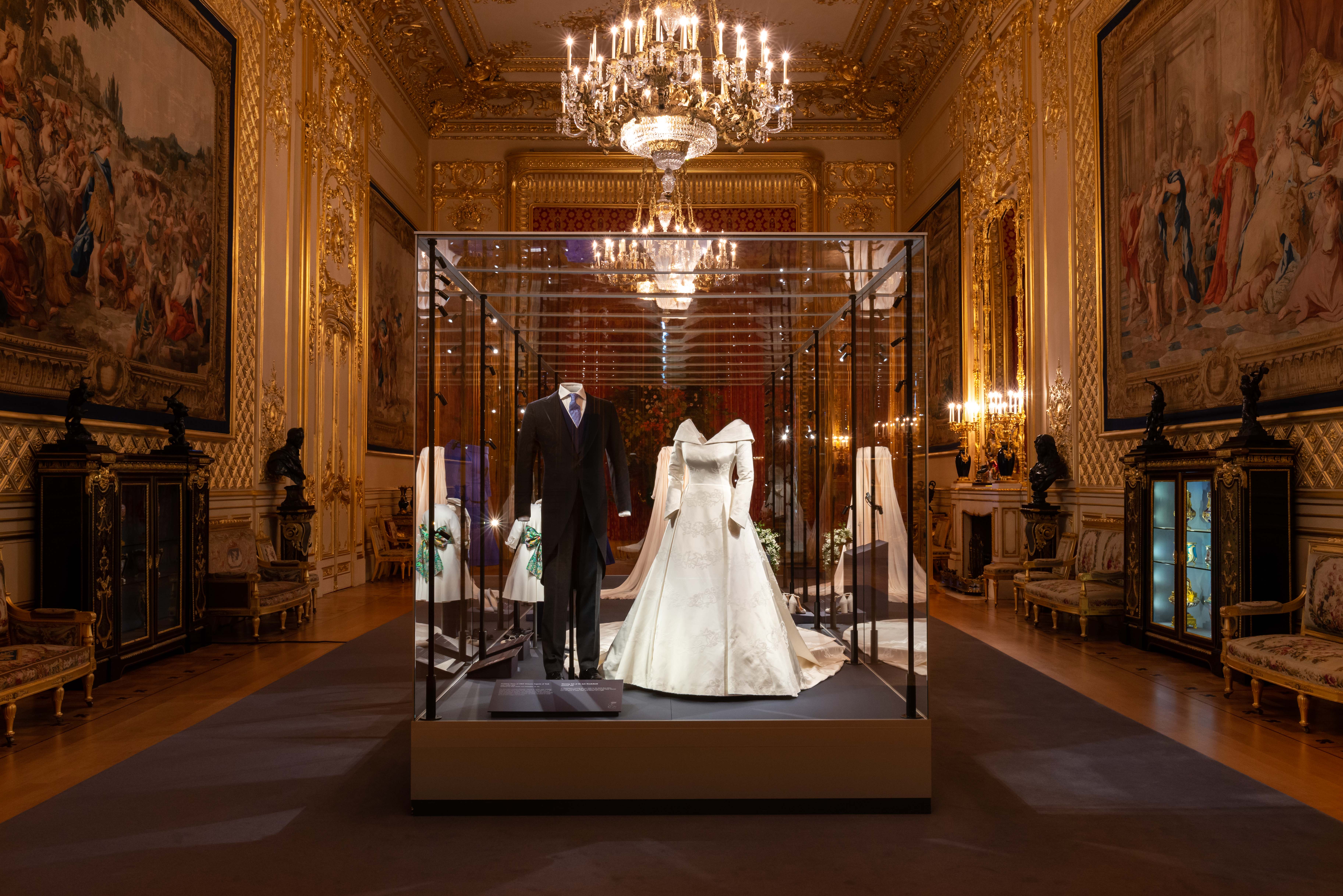 The special exhibition 'A Royal Wedding: HRH Princess Eugenie and Mr Jack Brooksbank' in the Grand Reception Room at Windsor Castle, 1 March - 22 April 2019. Credit: Royal Collection Trust / (c) All Rights Reserved Images are for one-time use only in connection with the special exhibition 'A Royal Wedding: HRH Princess Eugenie and Mr Jack Brooksbank' on display at Windsor Castle (1 March - 22 April 2019).