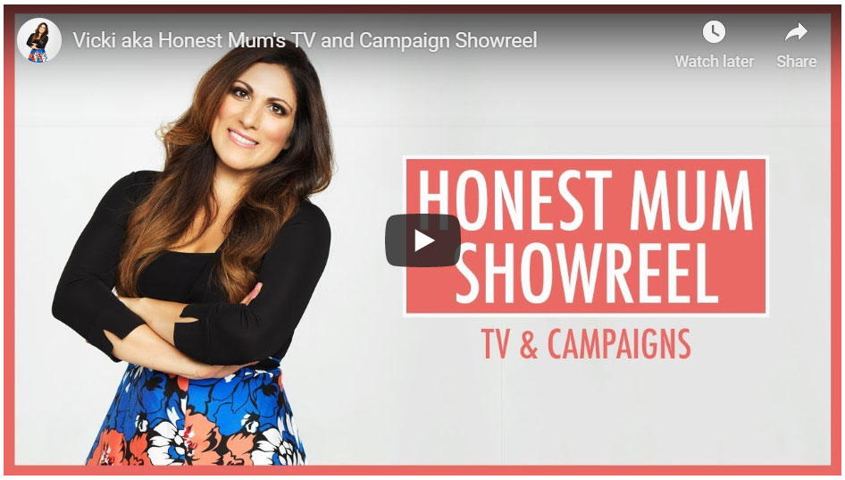 Vicki aka Honest Mum’s TV and Campaign Showreel