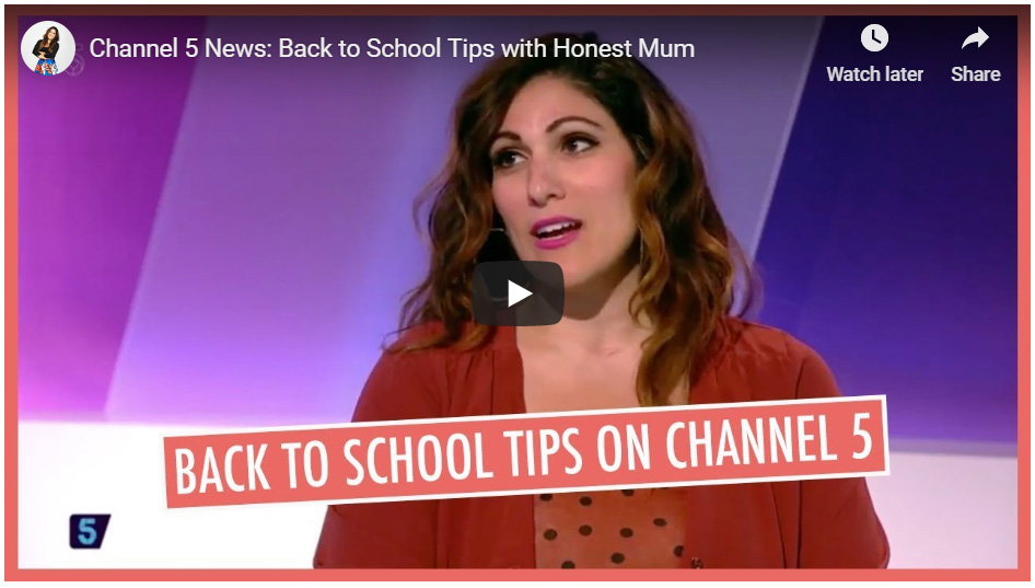 Channel 5 News: Back to School Tips with Honest Mum