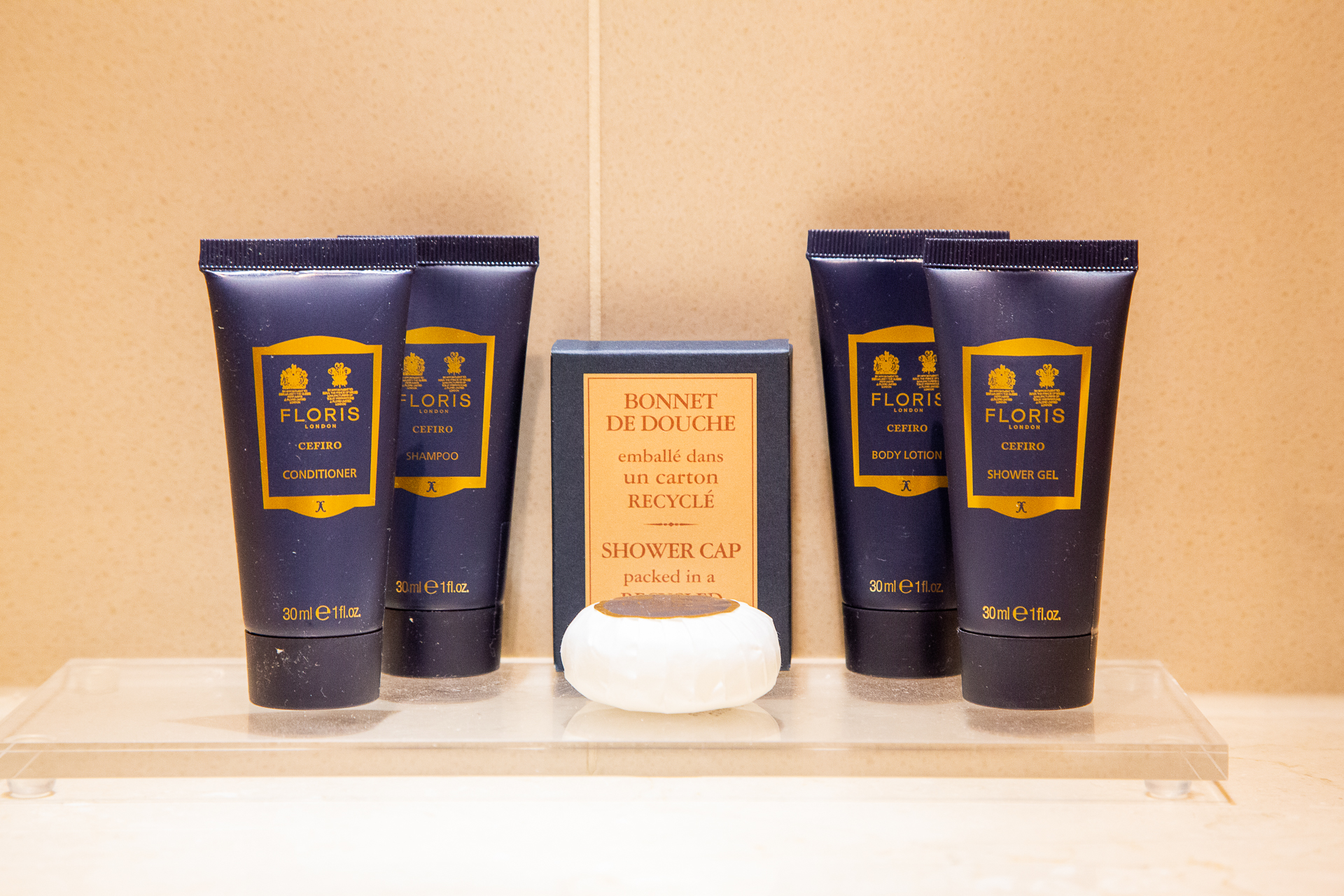 Floris bath lotions at 100 Queen's Gate Hotel in London
