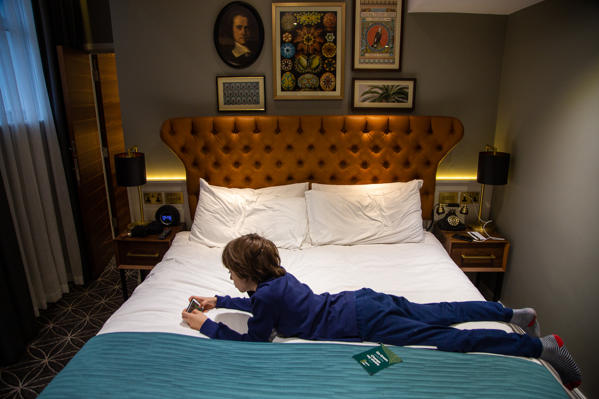 child rests at 100 Queen's Gate Hotel in London