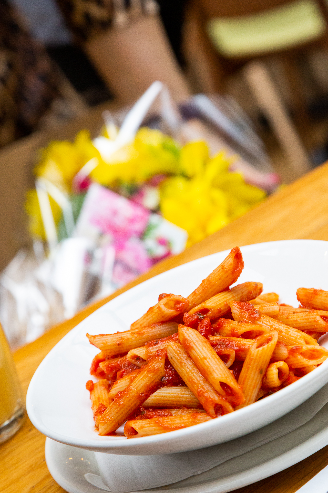 tomato pasta at Ask Italian