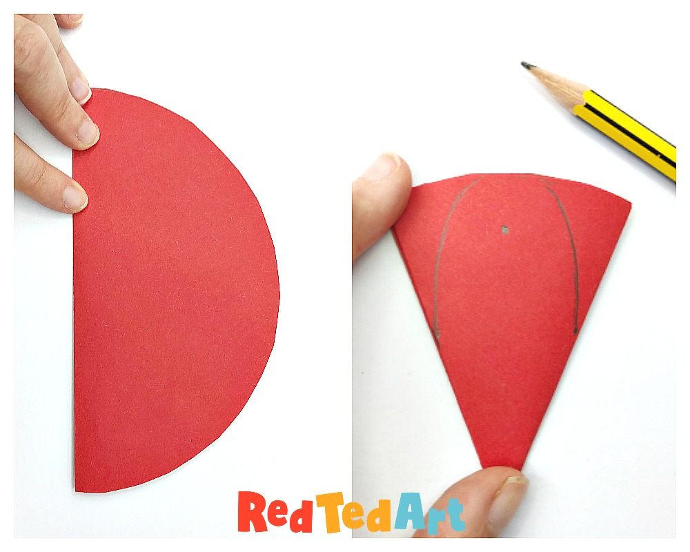 Strawberry paper craft-Red Ted Art