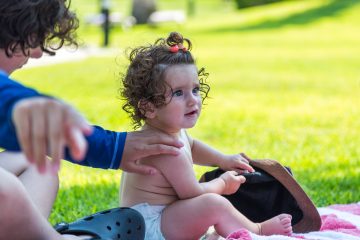 toddler on holiday