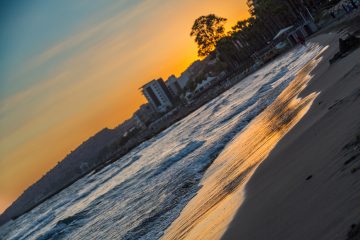 beach at sunset