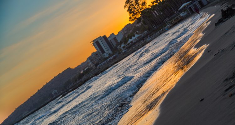beach at sunset